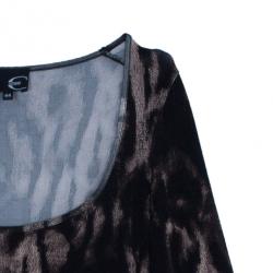 Pre Owned Just Cavalli Animal Print Jersey Dress M