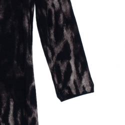 Pre Owned Just Cavalli Animal Print Jersey Dress M