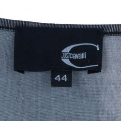 Pre Owned Just Cavalli Animal Print Jersey Dress M