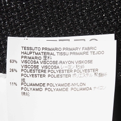 Pre Owned Just Cavalli Black Textured Knit Buttoned Cardigan S