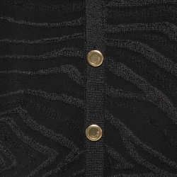 Pre Owned Just Cavalli Black Textured Knit Buttoned Cardigan S
