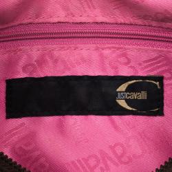 Just Cavalli Pony Hair and Suede Satchel