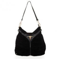 Just Cavalli Black Suede Hobo