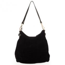 Just Cavalli Black Suede Hobo