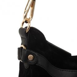 Just Cavalli Black Suede Hobo