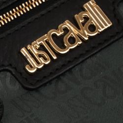 Just Cavalli Black Suede Hobo