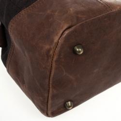Just Cavalli Brown Leather and Monogram Bag