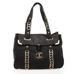 Just Cavalli Black Medium Leather Bag