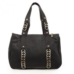 Just Cavalli Black Medium Leather Bag