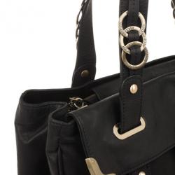 Just Cavalli Black Medium Leather Bag