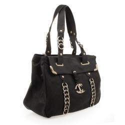 Just Cavalli Black Medium Leather Bag