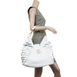 Just Cavalli White Calipso Large Shoulder Hobo