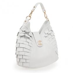 Just Cavalli White Calipso Large Shoulder Hobo