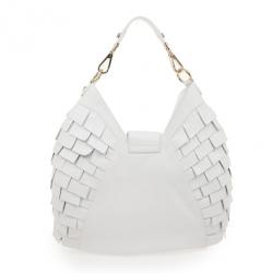 Just Cavalli White Calipso Large Shoulder Hobo