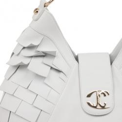 Just Cavalli White Calipso Large Shoulder Hobo