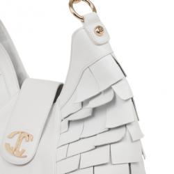 Just Cavalli White Calipso Large Shoulder Hobo