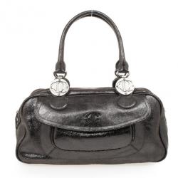 Just Cavalli Grey Medium Leather Bag