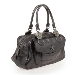 Just Cavalli Grey Medium Leather Bag