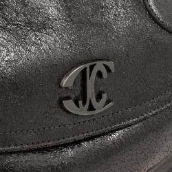 Just Cavalli Grey Medium Leather Bag