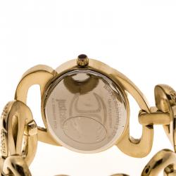 Roberto Cavalli Gold Tone Serpenti R7253577591 Women's Wristwatch 36 mm