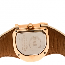 Pre Owned Just Cavalli Gold Plated Stainless Steel JC Logo 2H 7251160575 Women's Wristwatch 35 mm