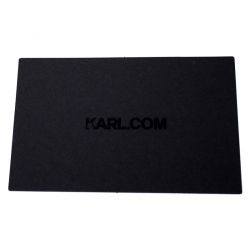 Pre Owned Karl Lagerfeld Black Leather K/Kuilted Studs Camera Bag