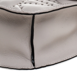 Pre Owned Karl Lagerfeld Taupe K Kuilted Studs Crossbody Bag 