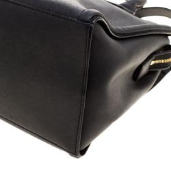 Pre Owned Karl Lagerfeld Black Leather K Klassik Tote