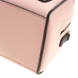 Pre Owned Karl Lagerfeld Blush Pink Coated Canvas K/Jet Choupette Mini Duffel Bag