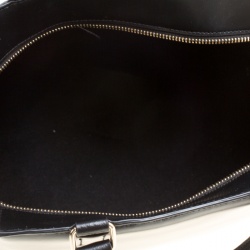 Pre Owned Karl Lagerfeld Black Leather K Signature Shopper Tote