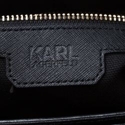 Karl Lagerfeld Black Leather K Klassik Tote