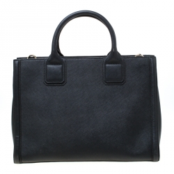 Karl Lagerfeld Black Leather K Klassik Tote