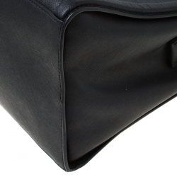 Karl Lagerfeld Black Leather K Klassik Tote