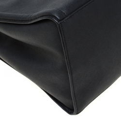 Karl Lagerfeld Black Leather K Klassik Tote