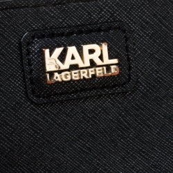 Karl Lagerfeld Black Leather Tote