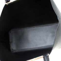 Karl Lagerfeld Black Leather Tote