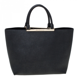Karl Lagerfeld Black Leather Tote
