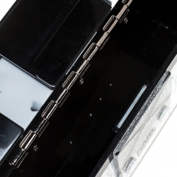 Karl Lagerfeld Black/White Treasure Box Chain Clutch