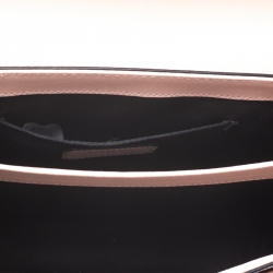 Pre Owned Karl Lagerfeld Blush Pink Leather K/Klassik Shoulder Bag