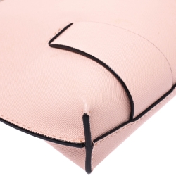 Karl Lagerfeld Light Peach Leather Chain Shoulder Bag