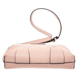 Karl Lagerfeld Light Peach Leather Chain Shoulder Bag
