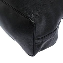 Pre Owned Karl Lagerfeld Black Leather Chain Tote