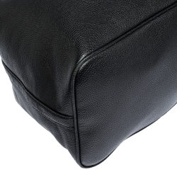 Pre Owned Karl Lagerfeld Black Leather Chain Tote