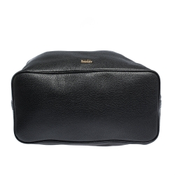 Pre Owned Karl Lagerfeld Black Leather Chain Tote