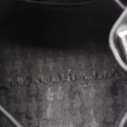 Karl Lagerfeld Black Leather K/Ikonik Bucket Bag