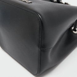 Karl Lagerfeld Black Leather K/Ikonik Bucket Bag