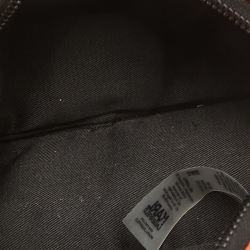 Pre Owned Karl Lagerfeld Orange/Black Quilted Nylon K/Studio Crossbody Bag