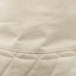 Pre Owned Karl Lagerfeld x Amber Valletta Light Beige Quilted Canvas K/Kushion Bag