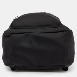 Pre Owned Karl Lagerfeld Black Nylon and Leather Amour Backpack