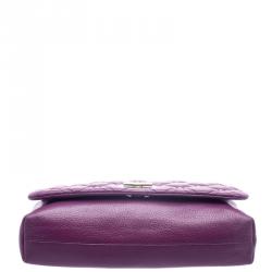 Pre Owned Kate Spade Purple Quilted Leather Astor Court Cynthia Shoulder Bag